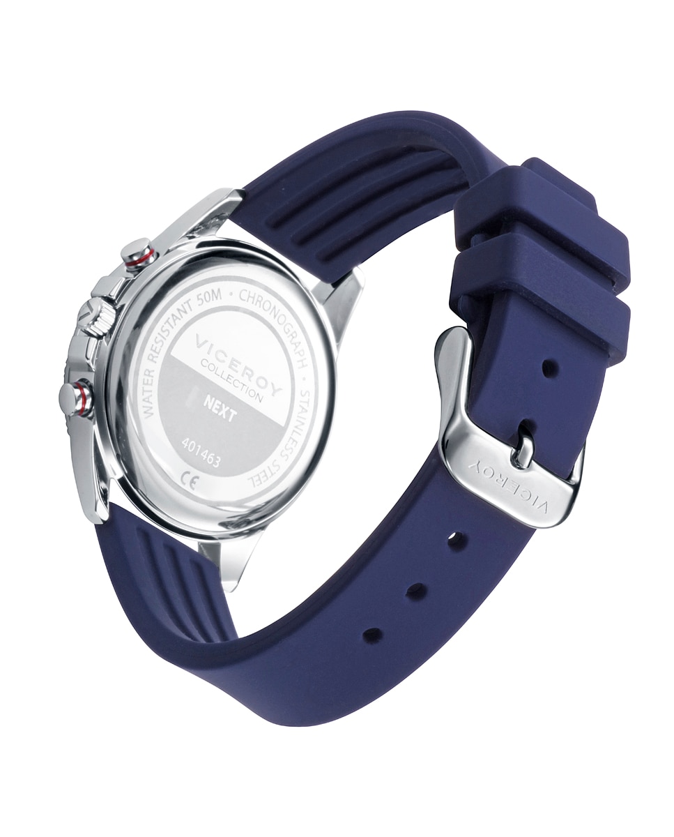 Reloj de niño caja de acero y correa de silicona azul con pulsera de regalo - Viceroy - Azul marino Azul marino-2