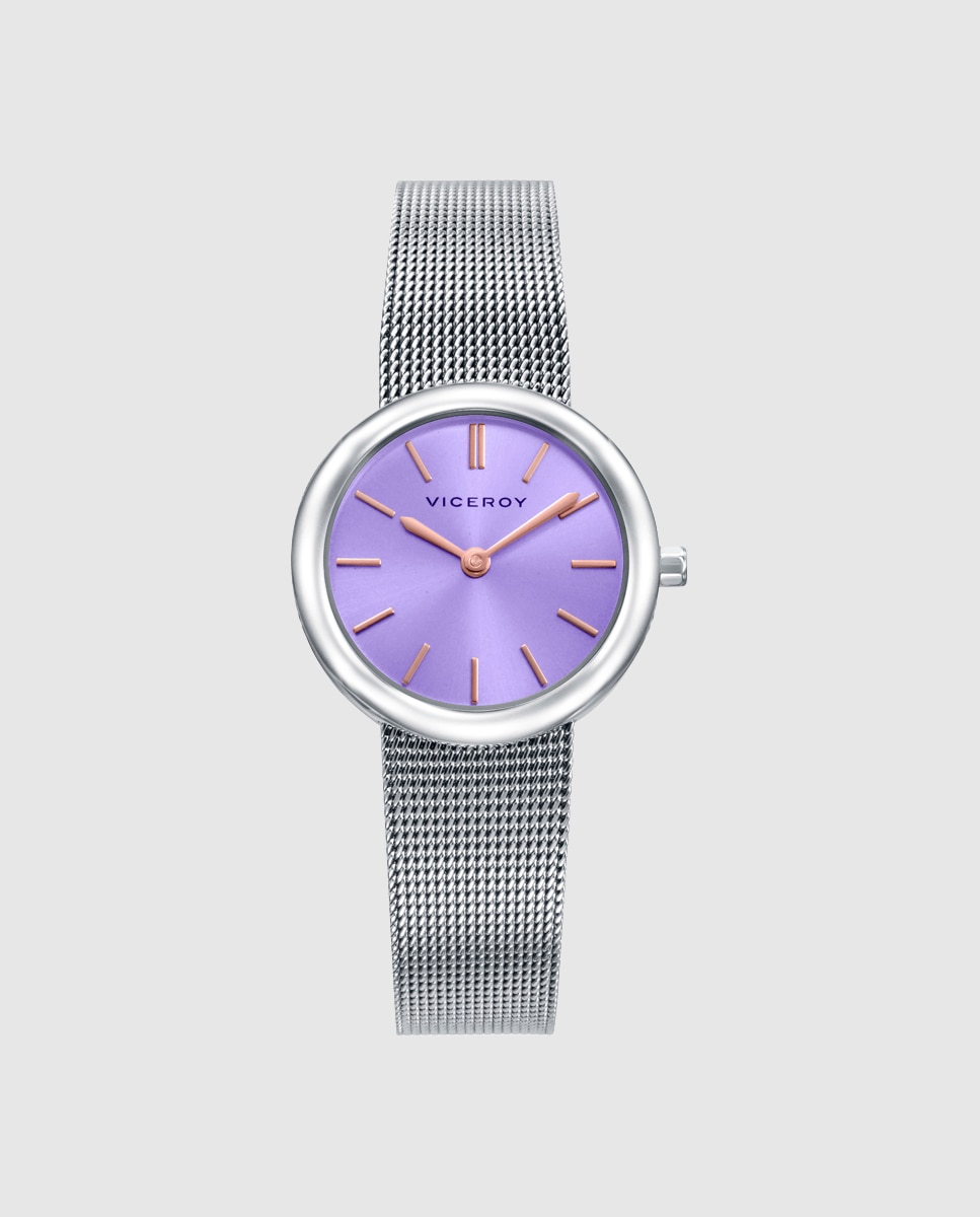 Reloj de mujer con caja y malla milanesa de acero - Viceroy - Rosa Rosa-1