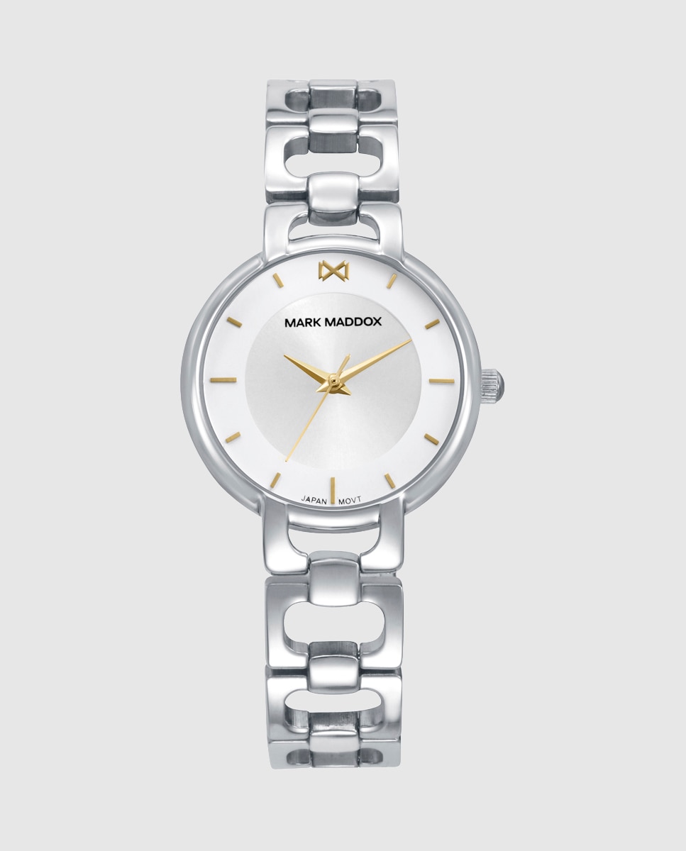 Reloj de mujer con caja y brazalete de acero - Mark Maddox - Plateado Plateado-1