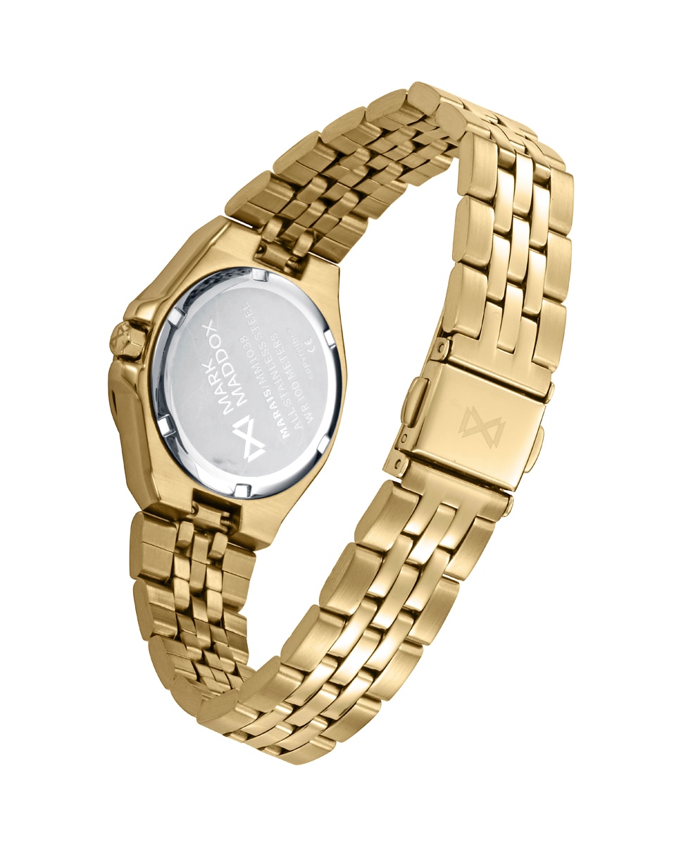 Reloj de mujer con caja y brazalete ip - Mark Maddox - Dorado Dorado-2