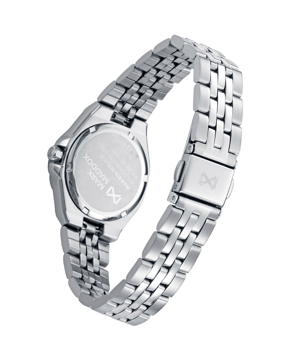 Reloj de mujer con caja y brazalete de acero - Mark Maddox - Plateado Plateado-2