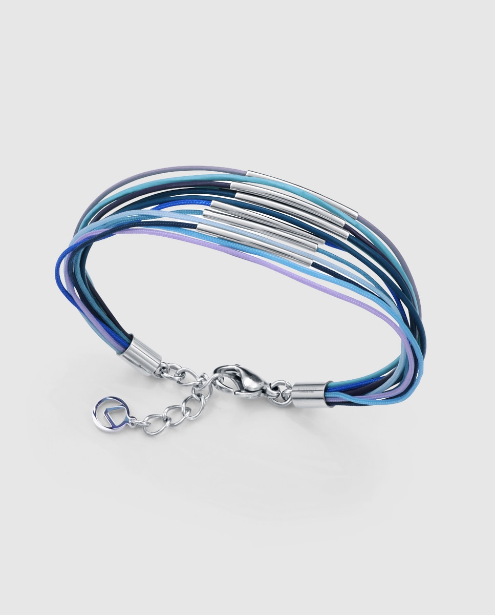 Pulsera de mujer chic de acero múltiple de piel - Viceroy - Azul Azul-1