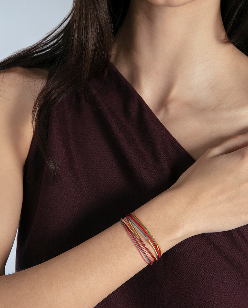 Pulsera de mujer chic de acero ip dorado múltiple de piel - Viceroy - Multicolor Multicolor-2