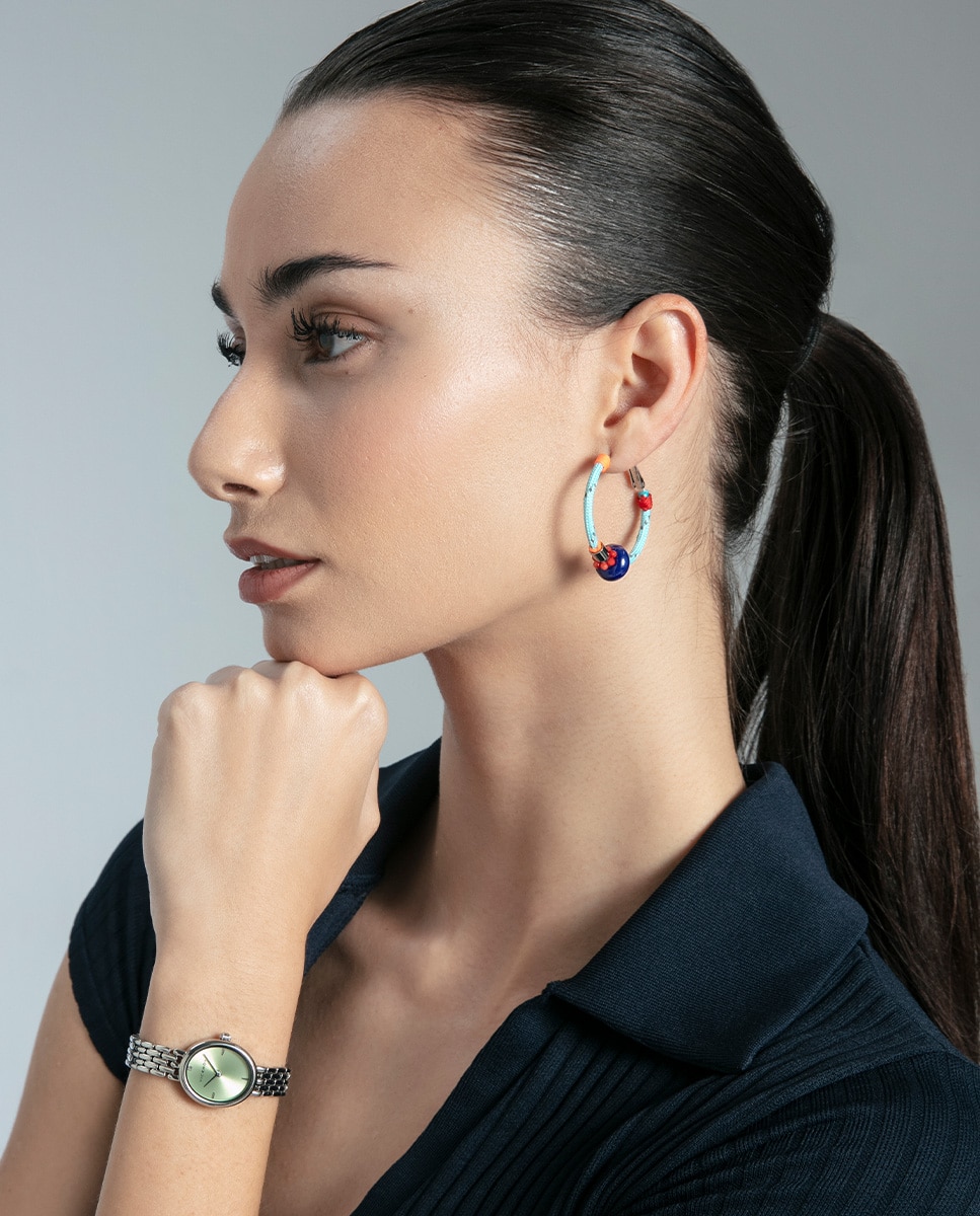 Pendientes de mujer air de acero y cordón - Viceroy - Multicolor Multicolor-4