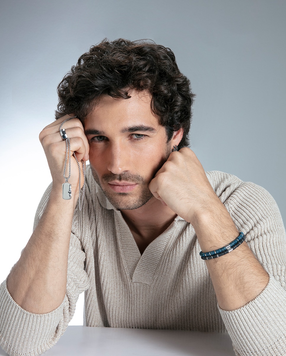 Collares de hombre magnum de acero con cruz - Viceroy - Plateado Plateado-3