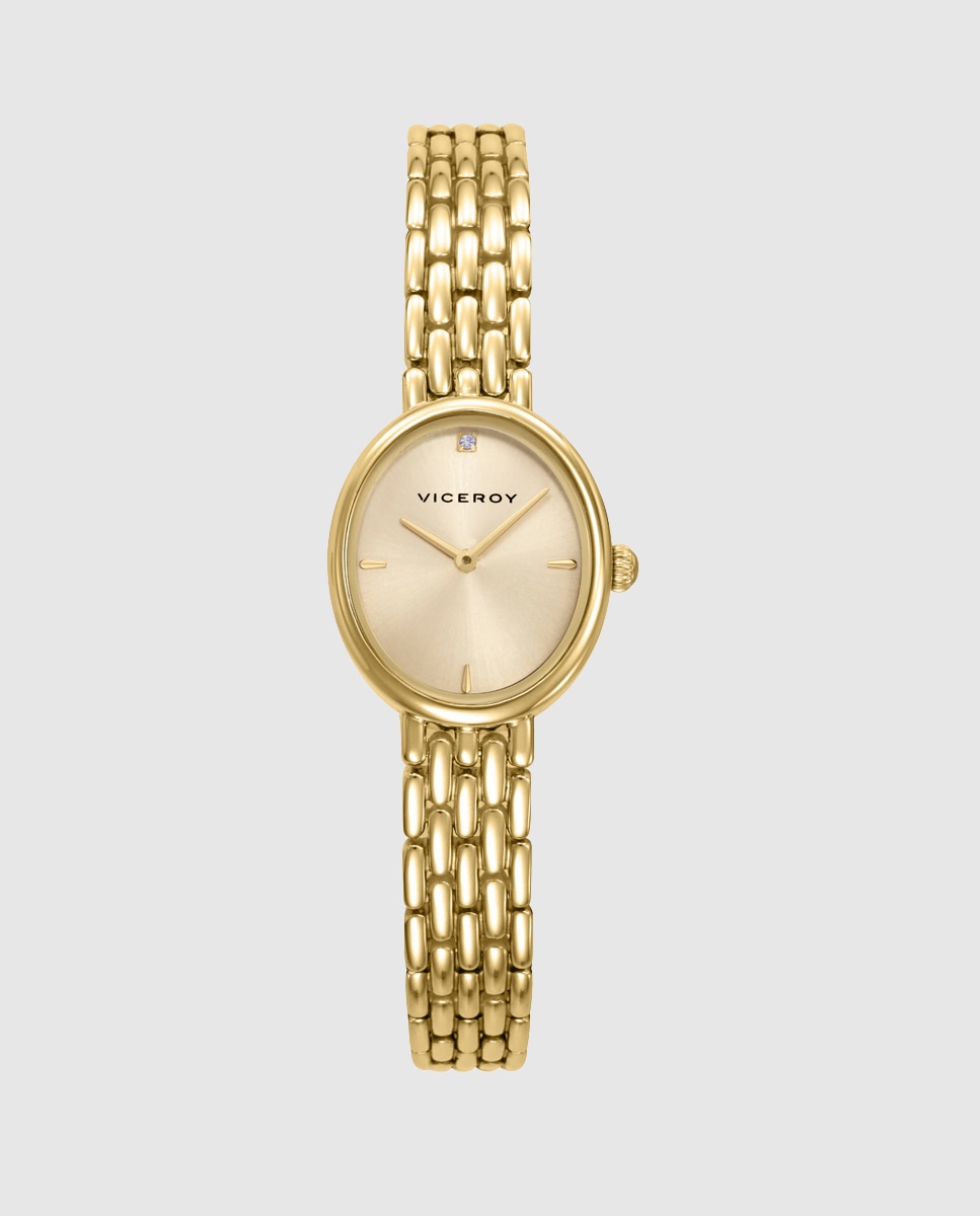 Reloj de mujer con caja y brazalete de acero ip - Viceroy - Dorado Dorado-1