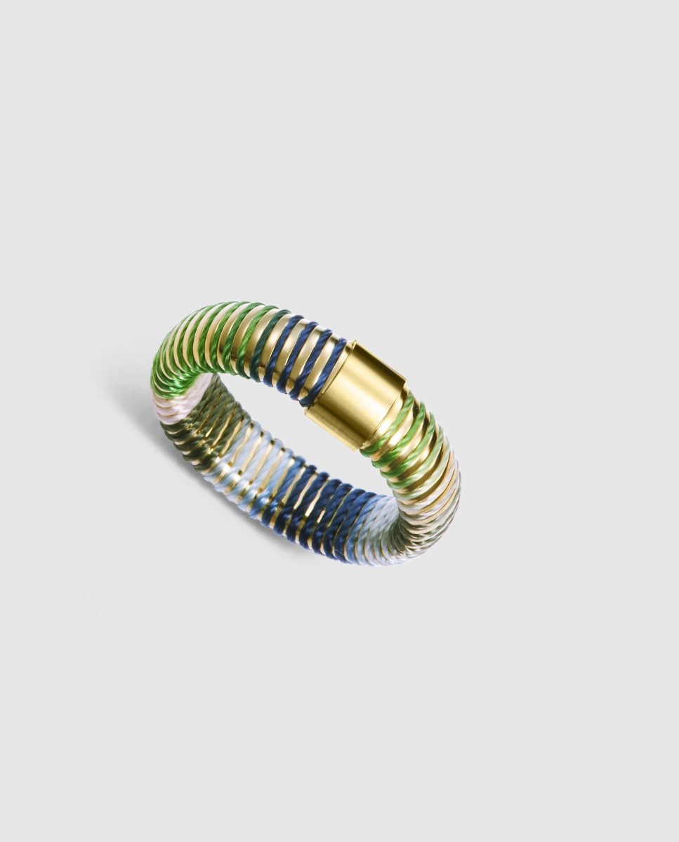 Imagen 0 de Anillo de mujer colección laura escanes de acero tubogas Multicolor