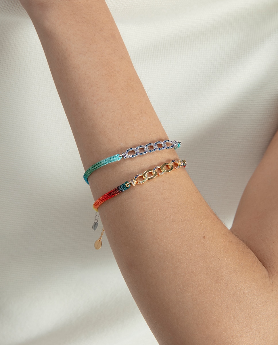Pulsera de mujer trend de plata de primera ley con baño de oro - Viceroy - Multicolor Multicolor-2