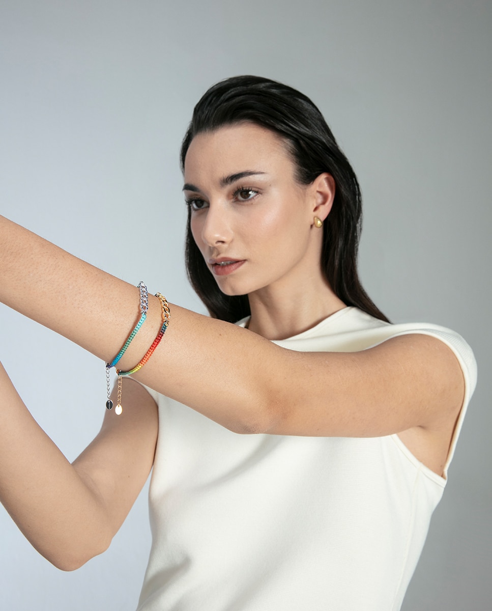 Pulsera de mujer trend de plata de primera ley con baño de oro - Viceroy - Multicolor Multicolor-4