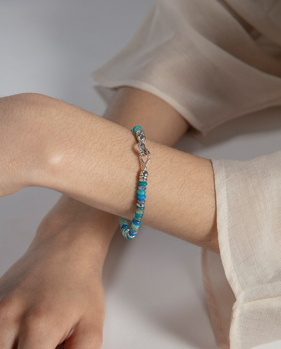 Pulsera de cadena de mujer elegant de primera ley con baño de oro - Viceroy - Azul Azul-2