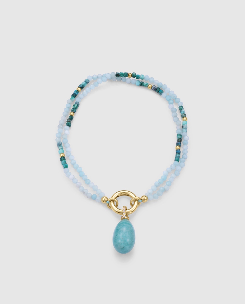 Pulsera de cadena de mujer elegant de primera ley con baño de oro - Viceroy - Verde Verde-1