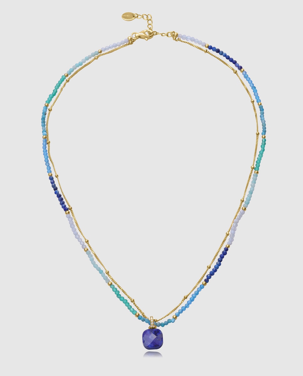 Imagen 0 de Collar de mujer elegant de primera ley con baño de oro Multicolor