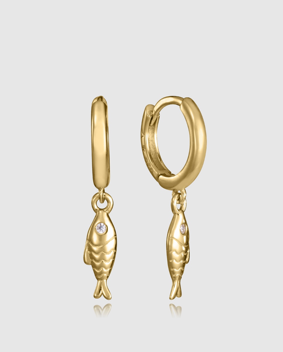 Pendientes de mujer trend de plata de primera ley con baño de oro - Viceroy - Dorado Dorado-1