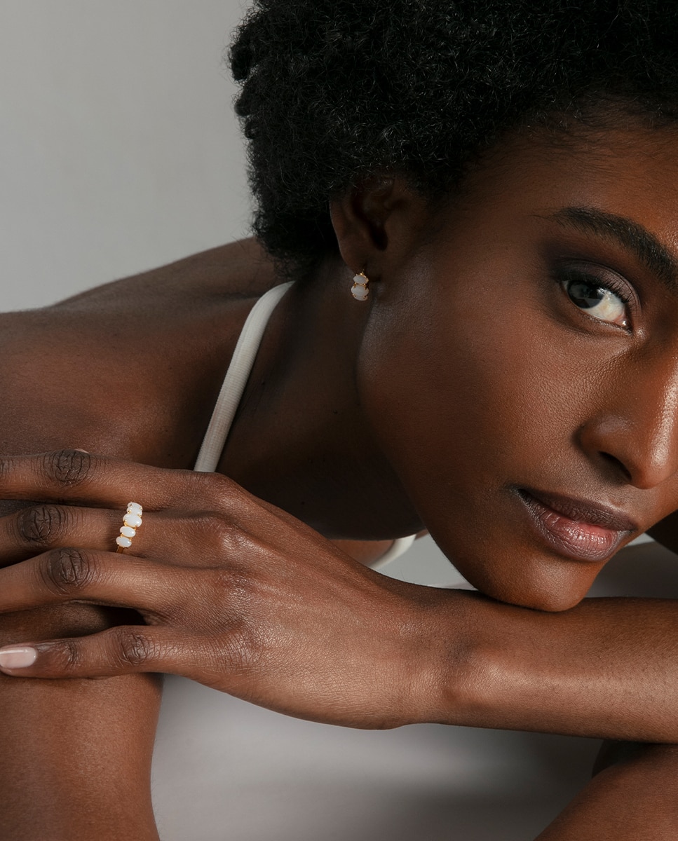 Imagen 2 de Anillo de mujer elegant de plata de primera ley con baño de oro - Viceroy - Blanco Blanco