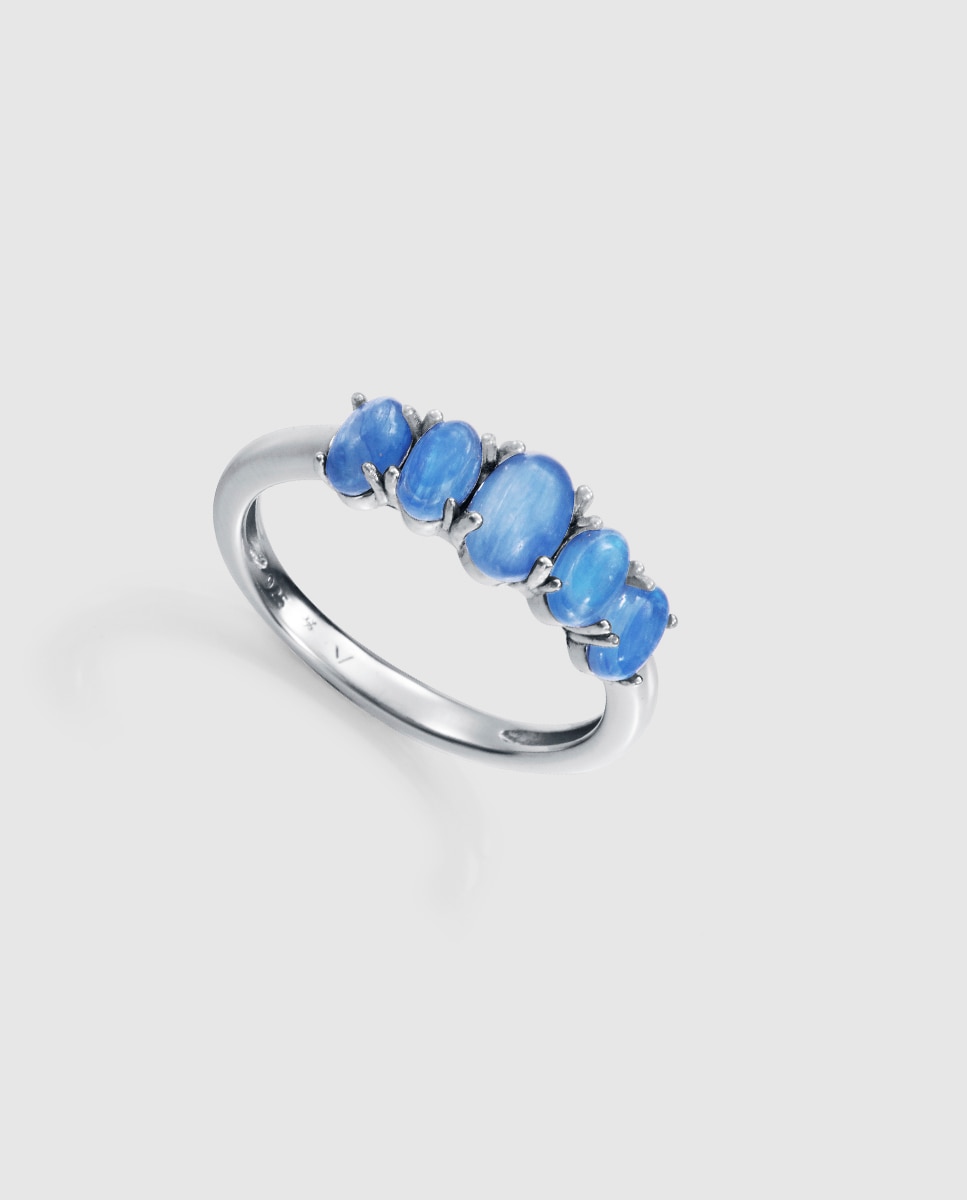 Anillo de mujer elegant de plata de primera ley con baño de oro - Viceroy - Azul Azul-1