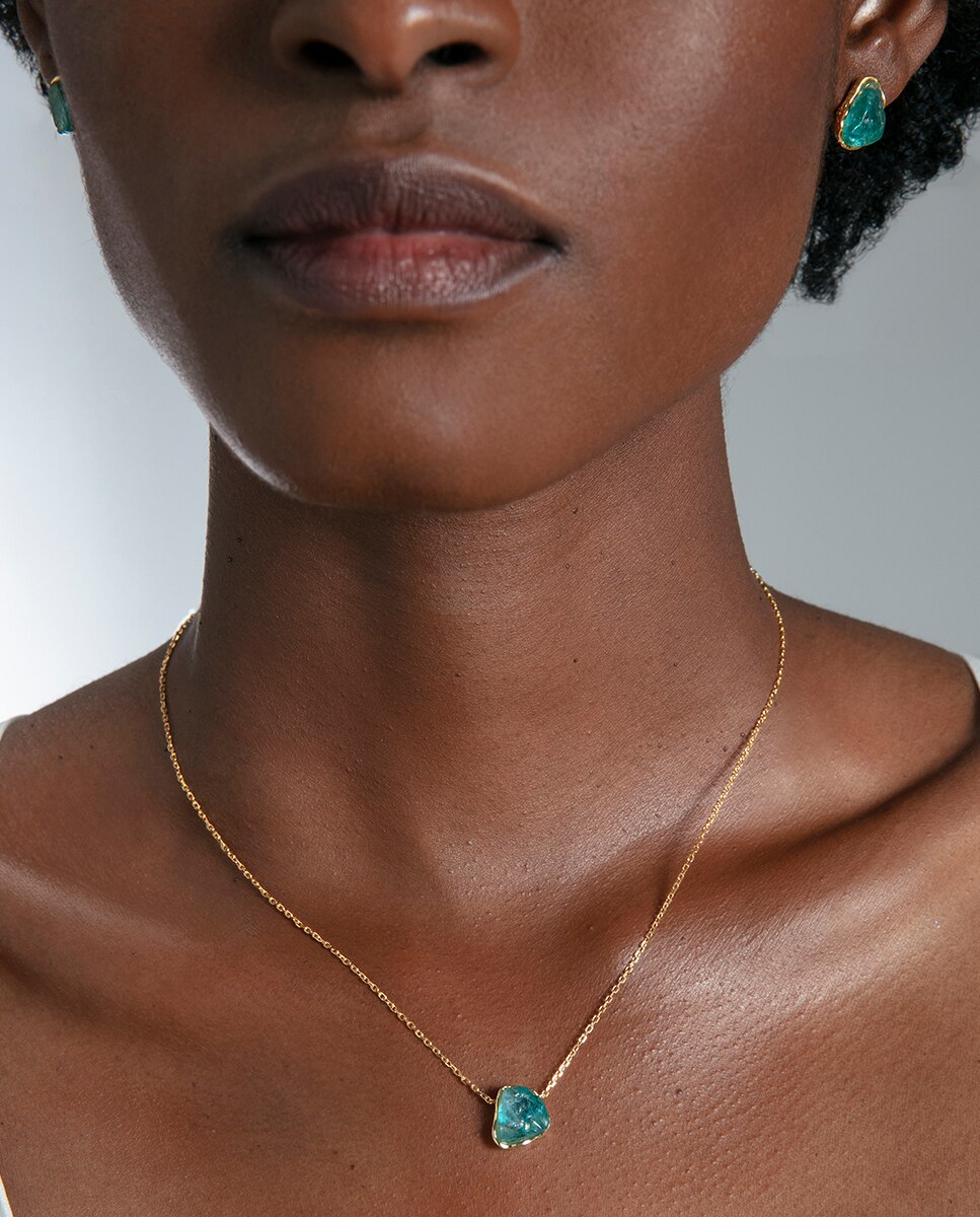 Collar de mujer elegant de plata de primera ley con baño de oro - Viceroy - Azul Azul-4