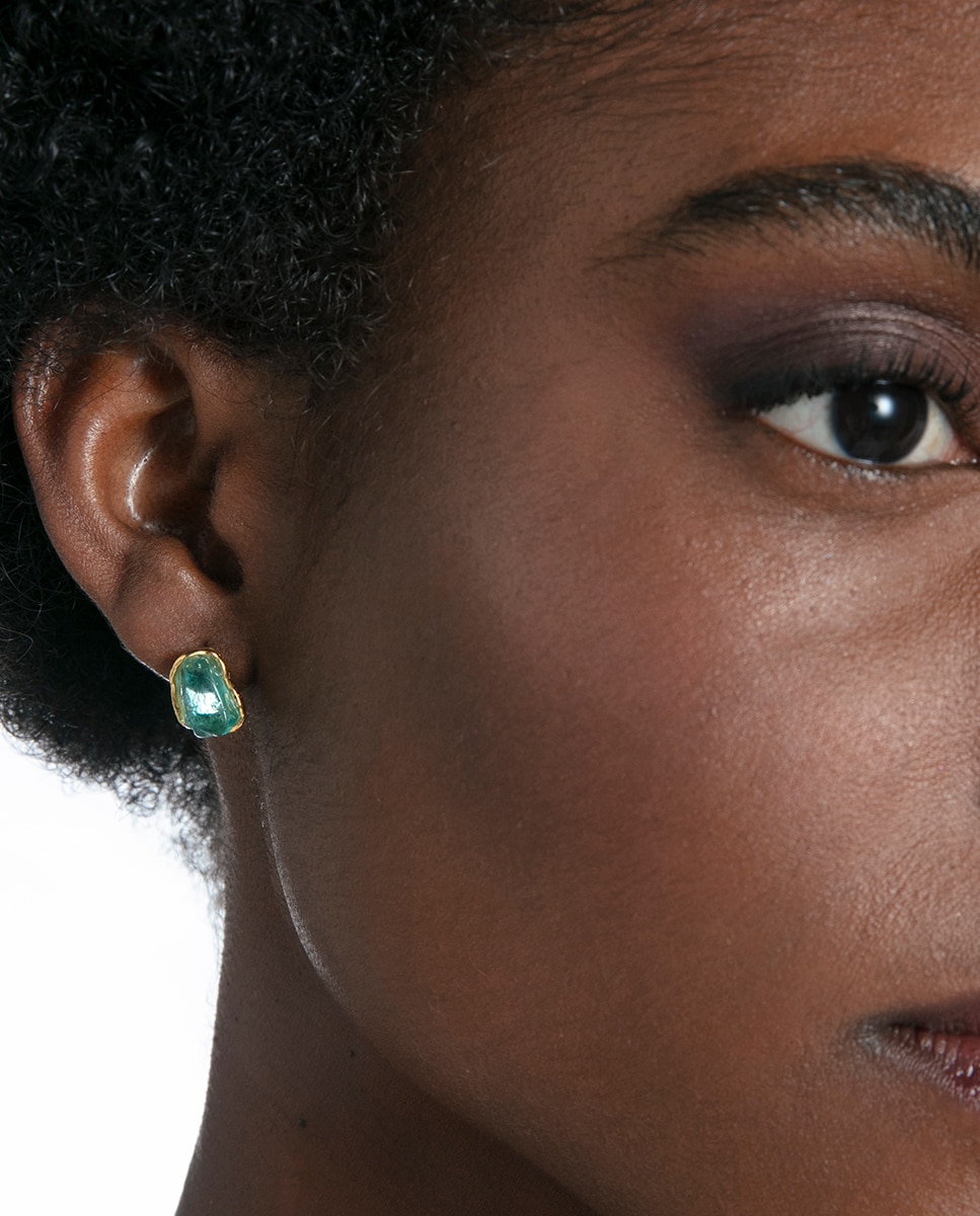 Pendientes de mujer elegant de plata de primera ley con baño de oro - Viceroy - Azul Azul-2
