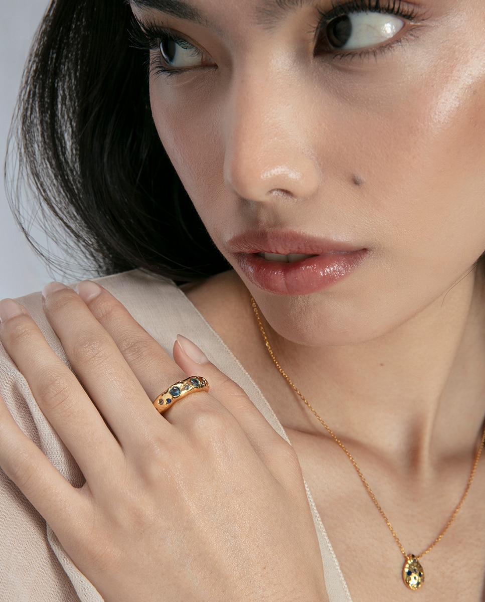 Anillo de mujer de elegant de plata de primera ley con baño de oro - Viceroy - Dorado Dorado-3