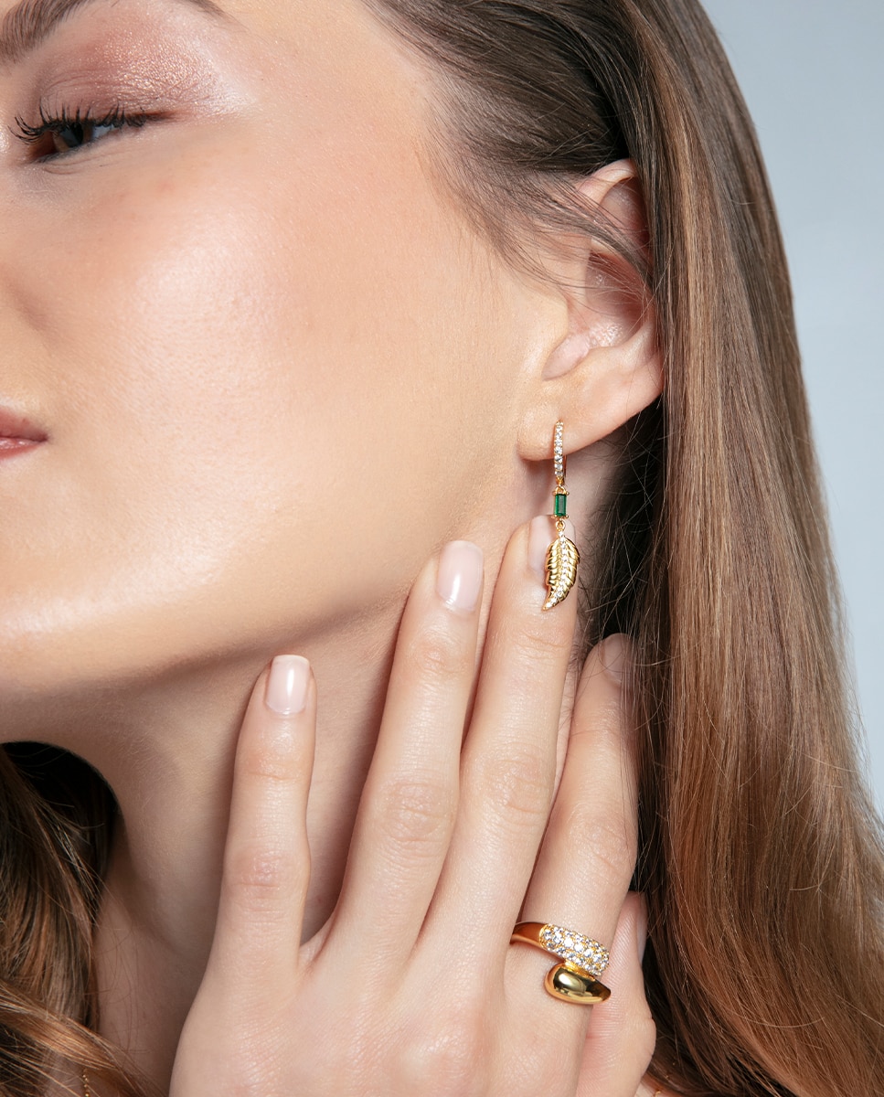 Pendientes de mujer trend de plata de primera ley con baño de oro - Viceroy - Dorado Dorado-3