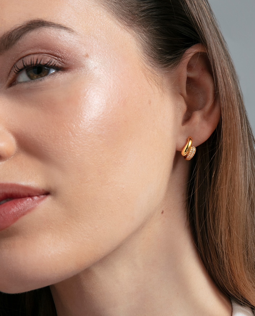Pendientes de mujer elegant de plata de primera ley con baño de oro - Viceroy - Dorado Dorado-2