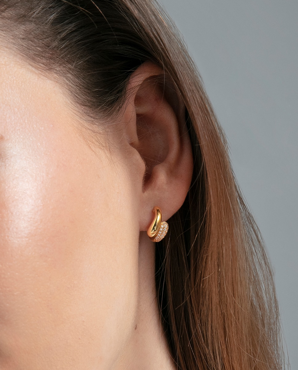 Pendientes de mujer elegant de plata de primera ley con baño de oro - Viceroy - Dorado Dorado-4