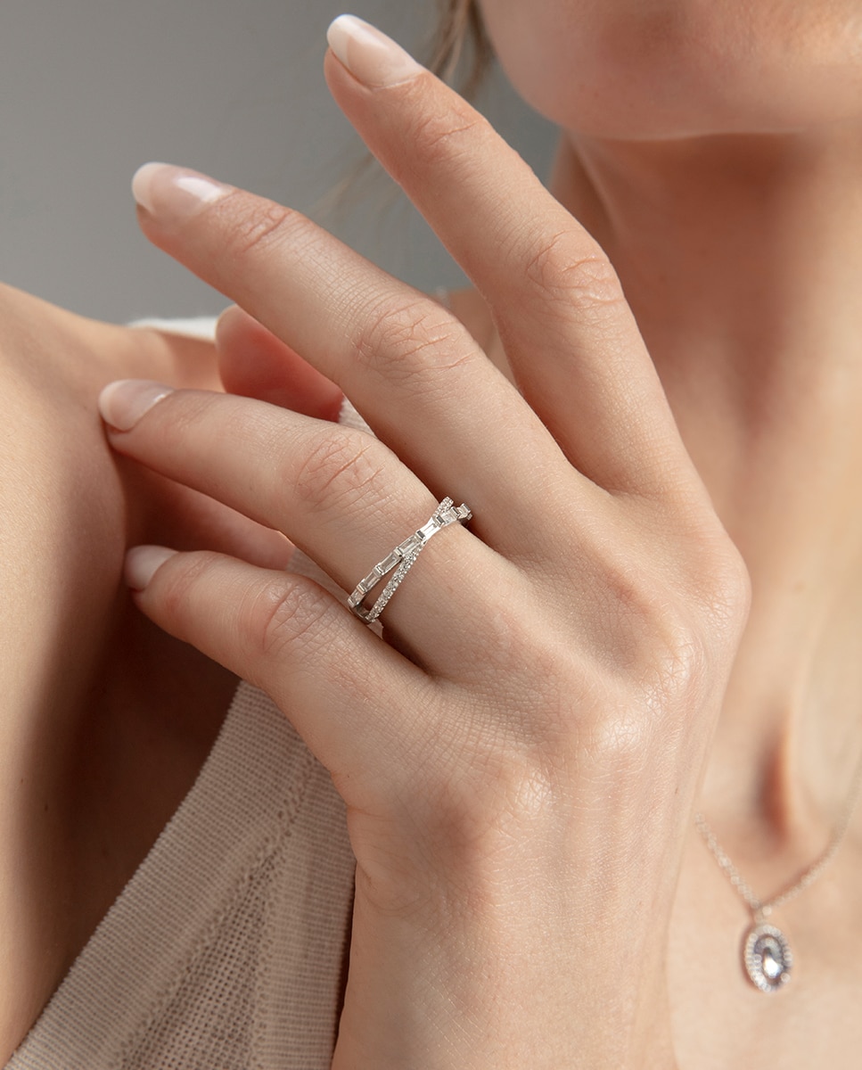 Anillo de mujer elegant de plata de primera ley con baño de rodio - Viceroy - Plateado Plateado-2