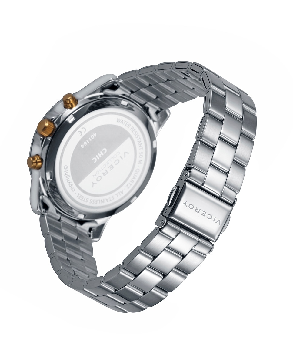 Imagen 2 de Reloj de mujer con caja y brazalete de acero y tobillera de regalo - Viceroy - Plateado Plateado