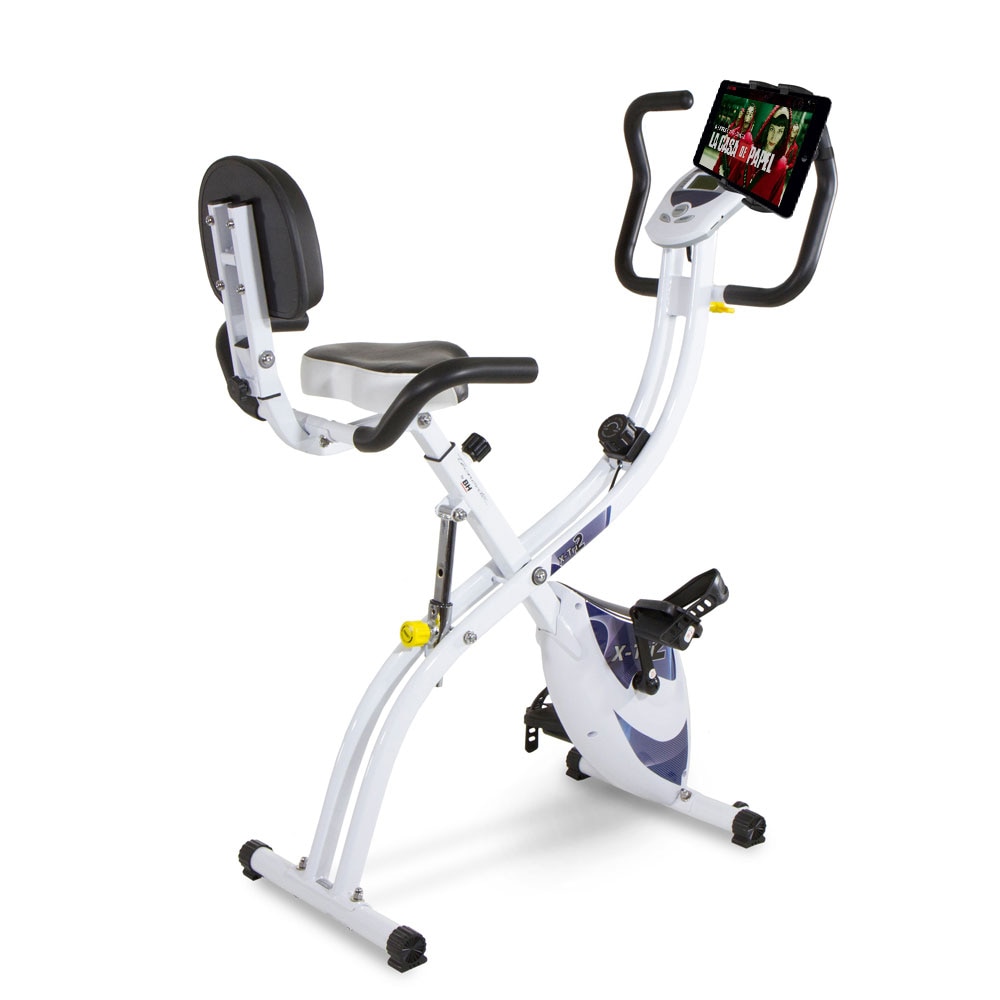 BH Fitness - Bicicleta estática X Tri 2 YF910H 3 posiciones + soporte tablet-smartphone con envío gratis, montaje profesional opcional con cargo.