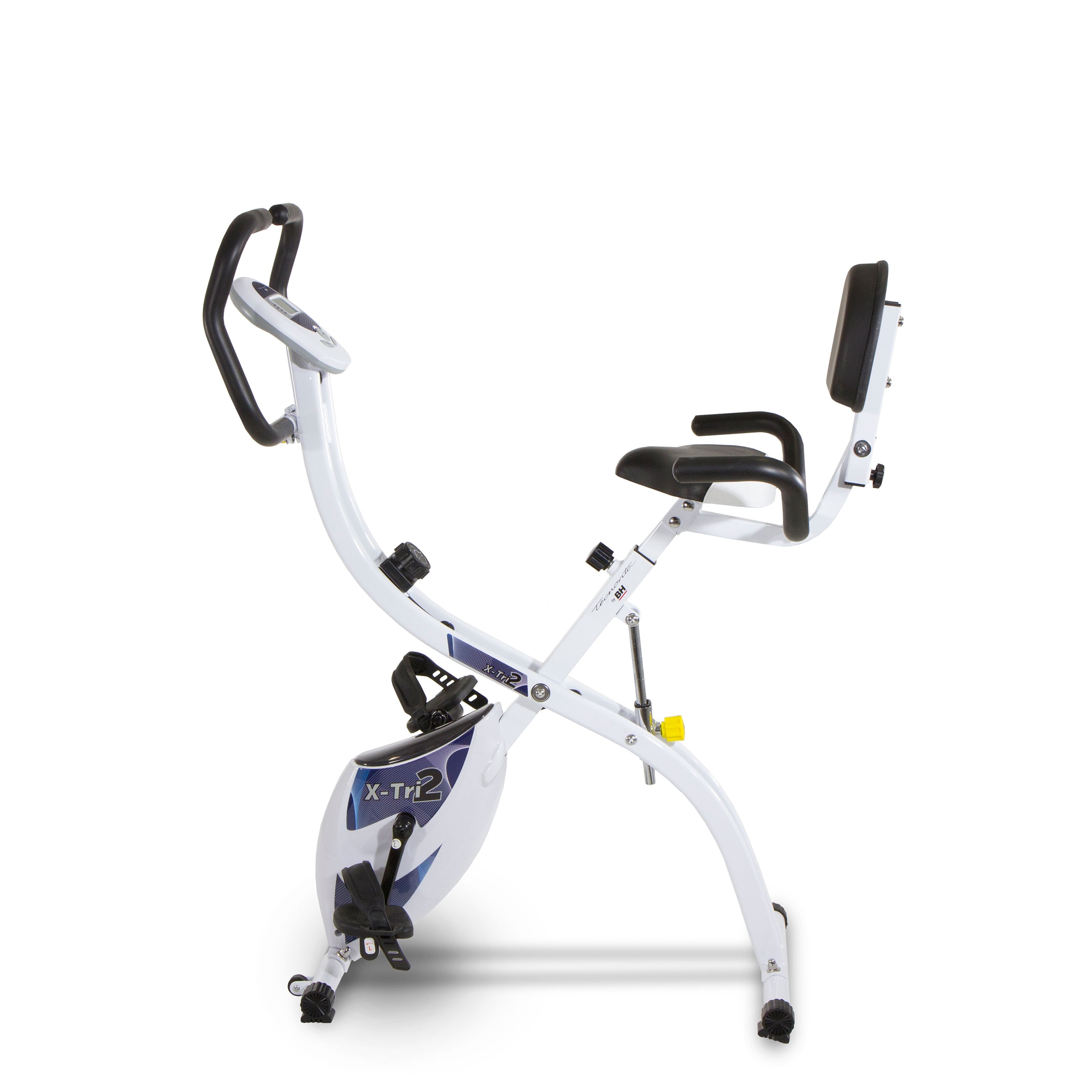 Bicicleta estática X Tri 2 YF910H 3 posiciones + soporte tablet/smartphone con envío gratis, montaje profesional opcional con cargo - Blanco Blanco-5