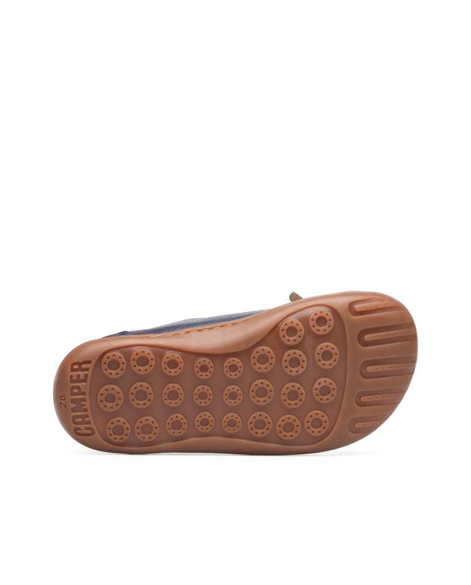 Zapatillas de piel de niña peu cami con cordones - Camper - Azul marino Azul marino-5