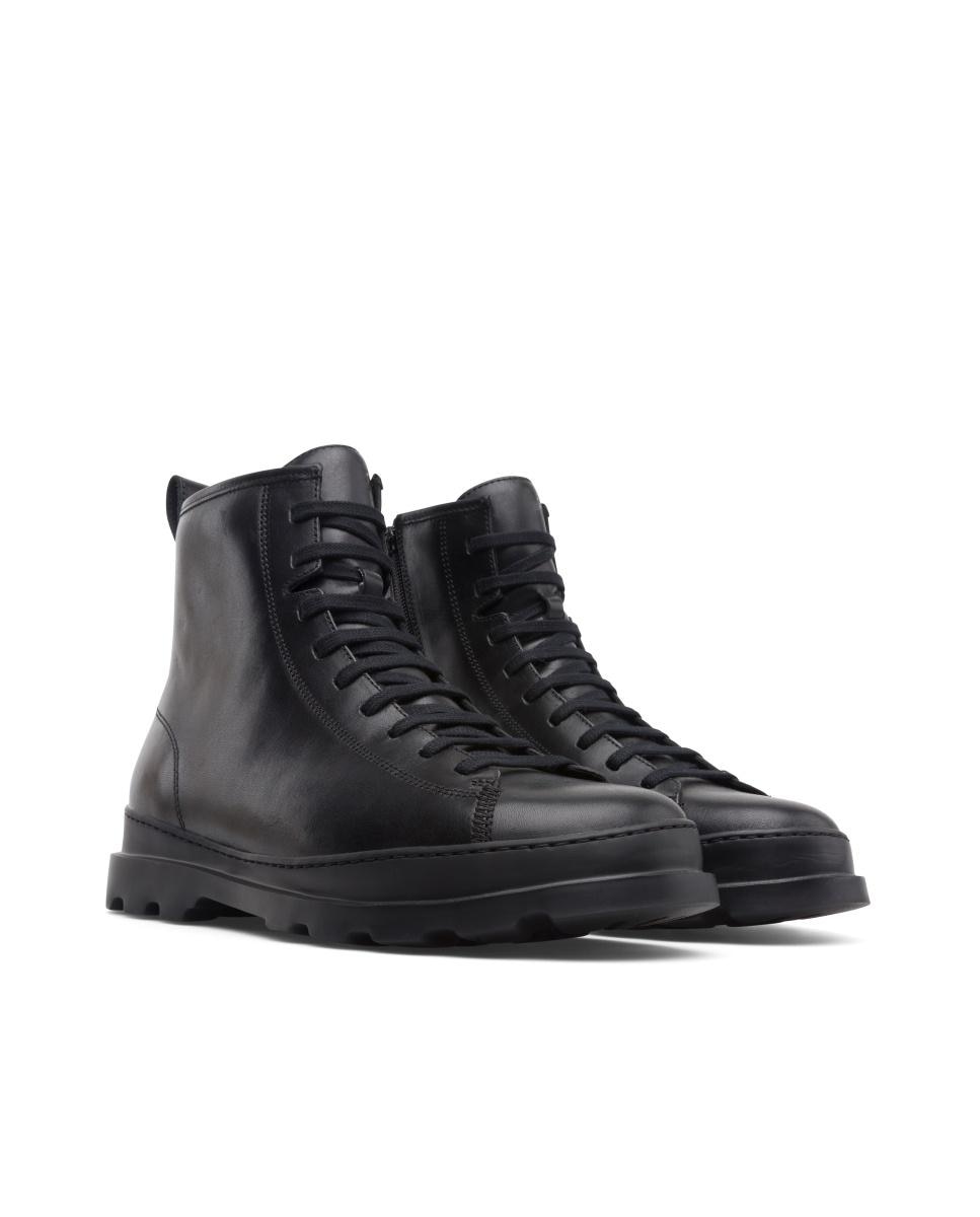 Botas de hombre Brutus de piel con cordones - Camper - Negro Negro-2