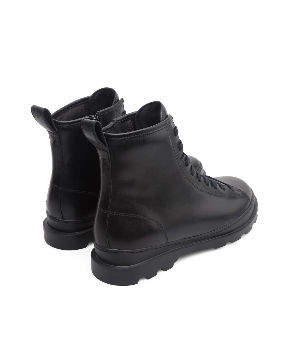 Botas de hombre Brutus de piel con cordones - Camper - Negro Negro-4