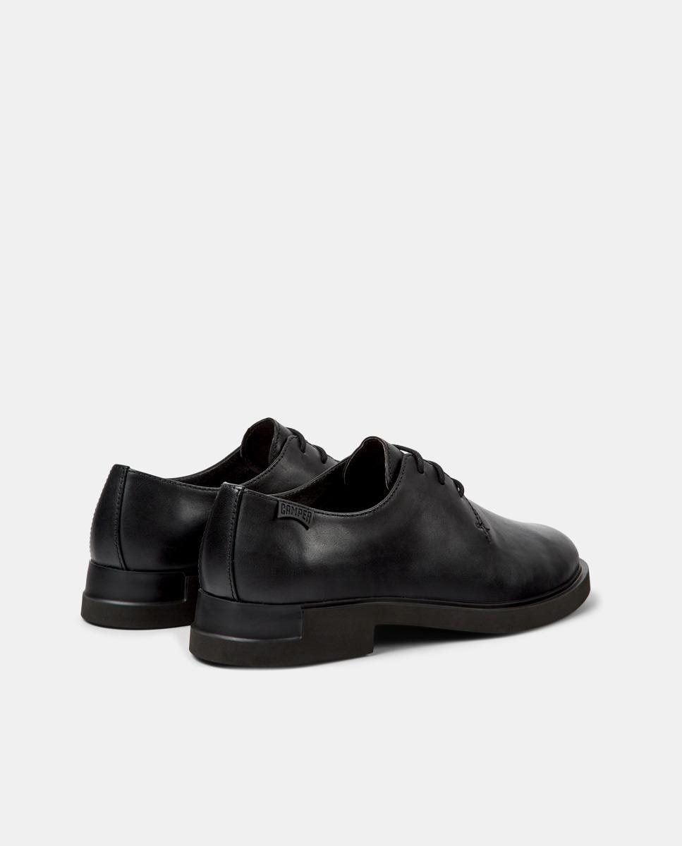 Zapatos de cordones de mujer iman de piel lisos - Camper - Negro Negro-5