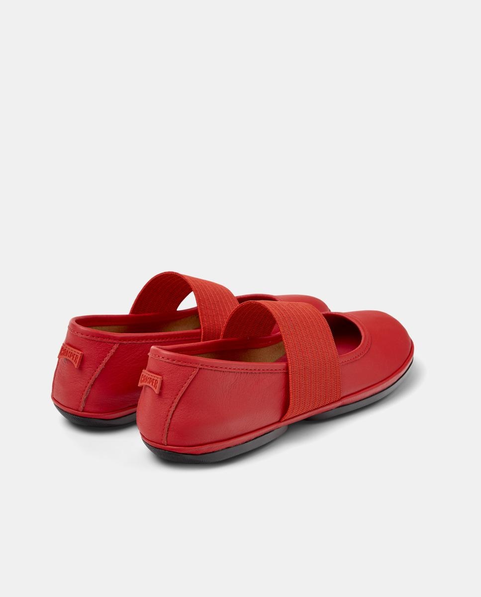 Bailarinas planas de mujer right nina de piel - Camper - Rojo Rojo-2