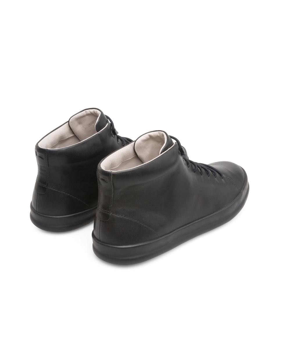 Botines de hombre chasis sport de piel - Camper - Negro Negro-4