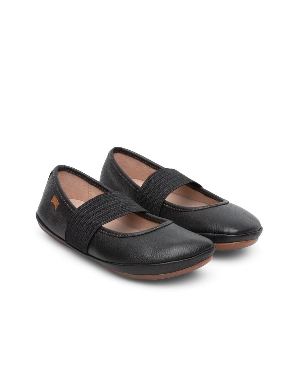 Bailarinas de niña right de piel - Camper - Negro Negro-2