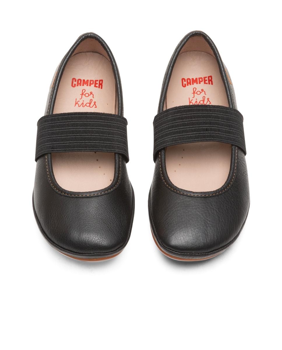 Bailarinas de niña right de piel - Camper - Negro Negro-3