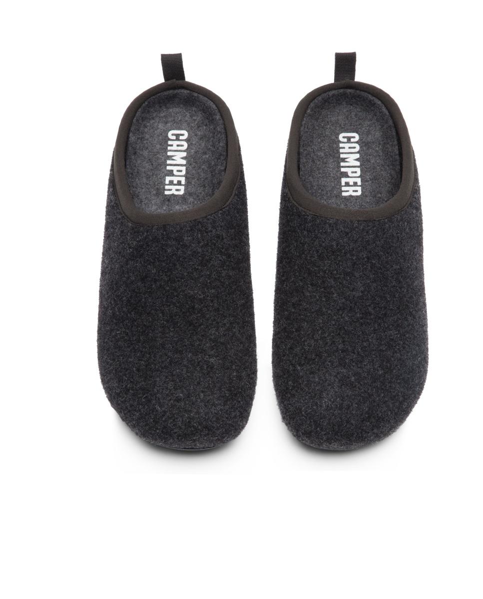 Zapatillas de casa de hombre wabi lisas - Camper - Gris oscuro Gris oscuro-2