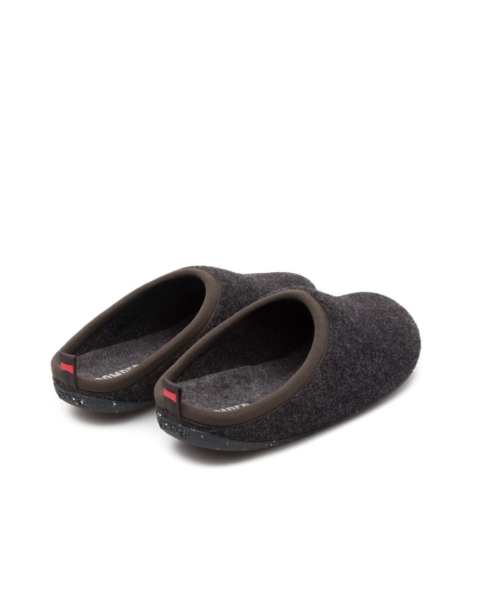 Zapatillas de casa de hombre wabi lisas - Camper - Gris oscuro Gris oscuro-4