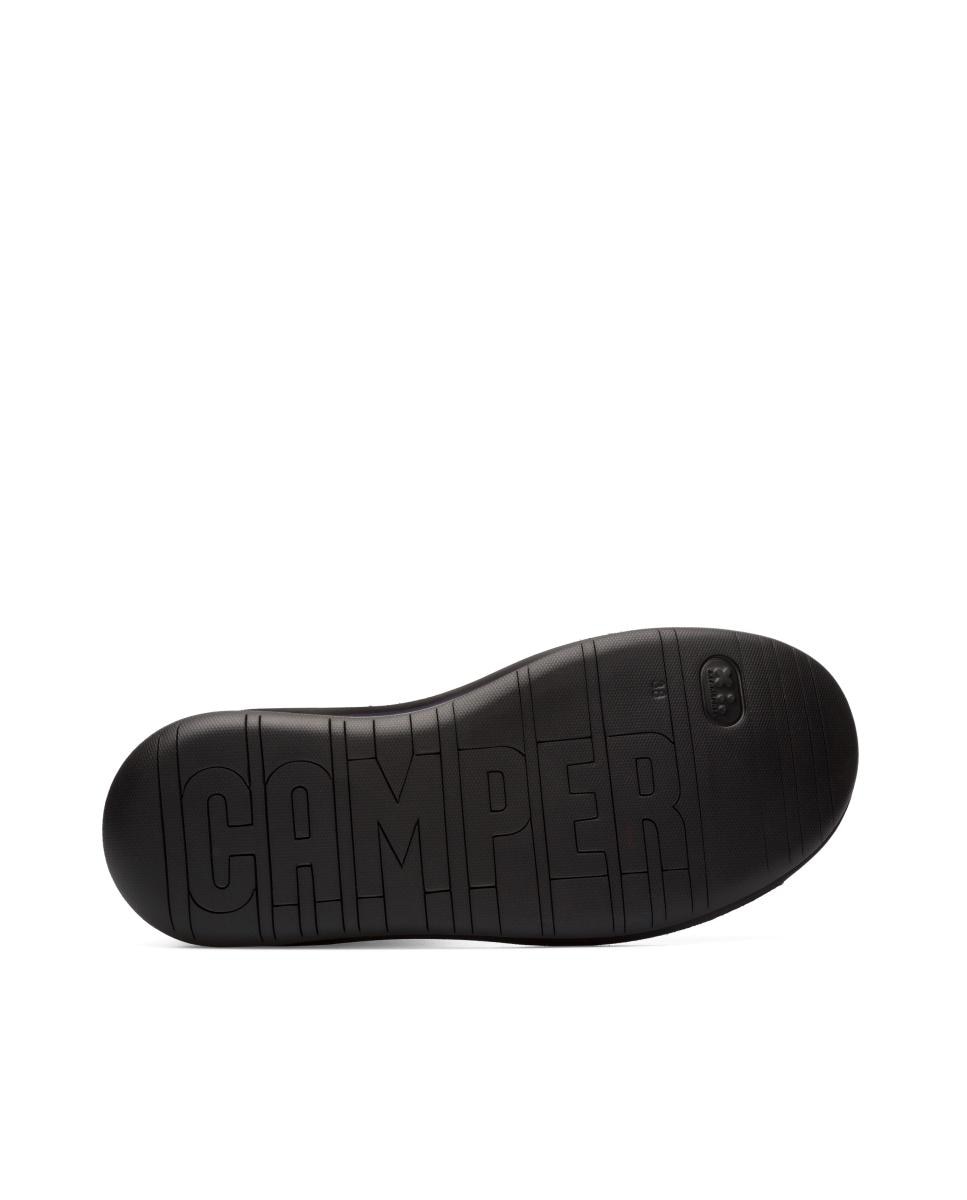 Botines de mujer Camper de piel con cuña en - Negro Negro-5