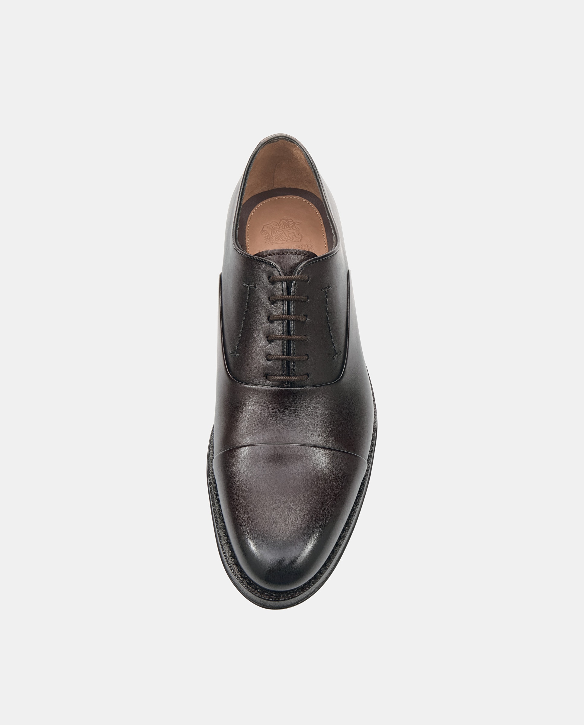 Zapatos oxford premium de piel de vacuno de hombre - Lottusse - Moka Moka-6