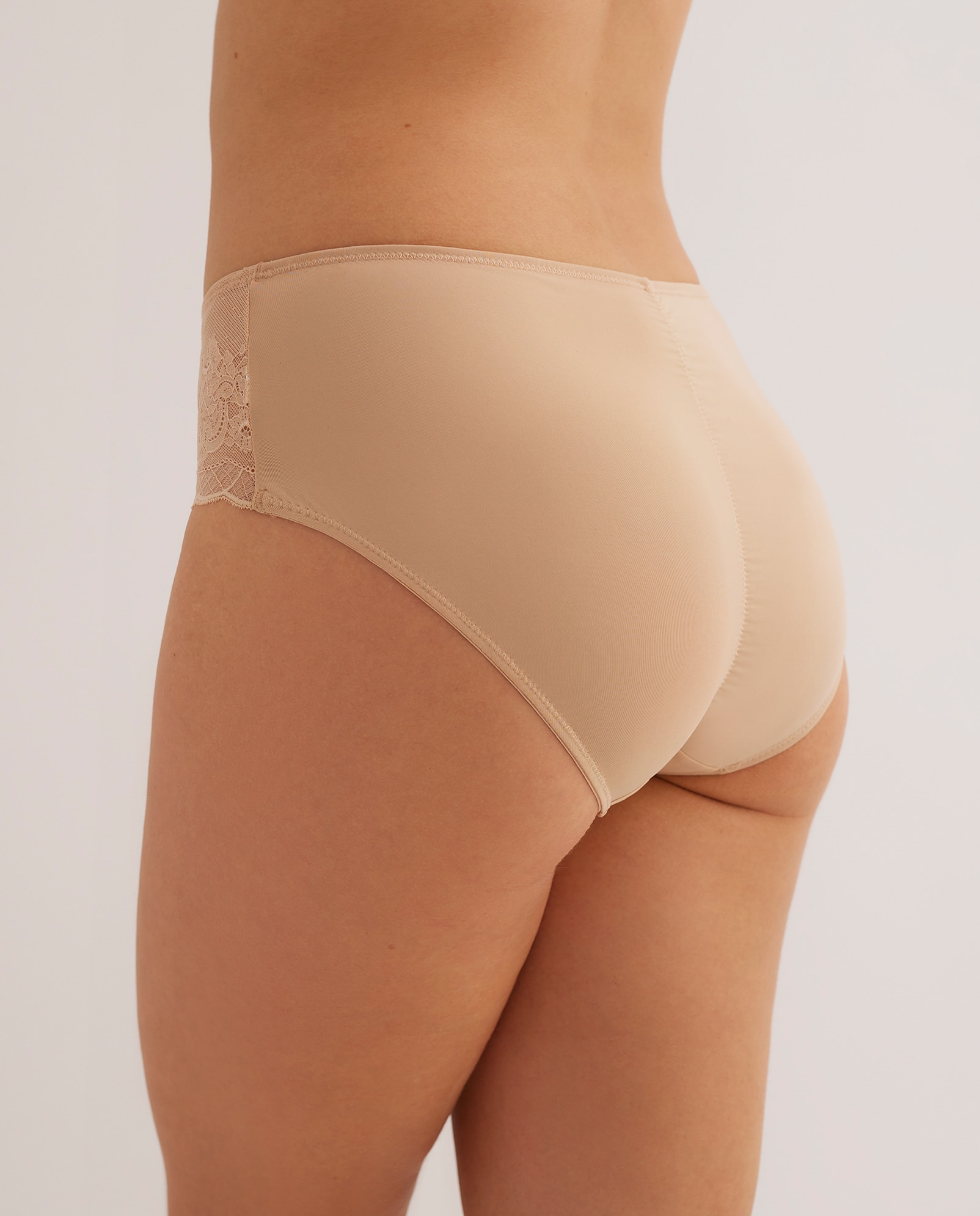 Braguita midi con encaje - Promise - Beige Beige-2