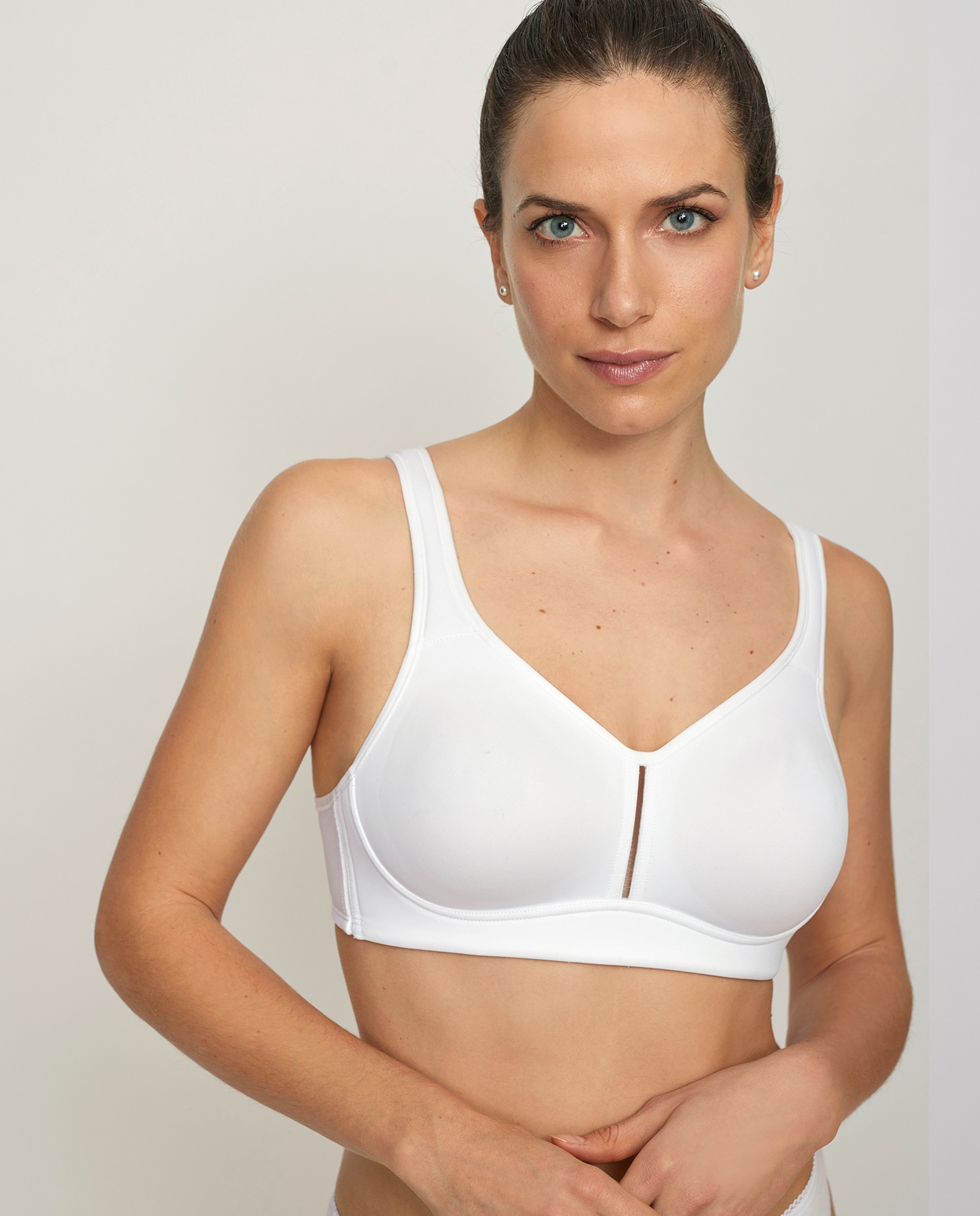 Sujetador de capacidad sin relleno y sin aros - Promise - Blanco Blanco-1