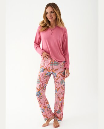 Pijamas Manga Larga + Pantalón Mujer. Diferentes Colores | Cuotas Sin