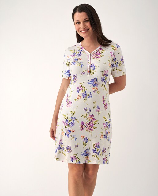 Imagen 0 de Camisola de manga corta modal floral
