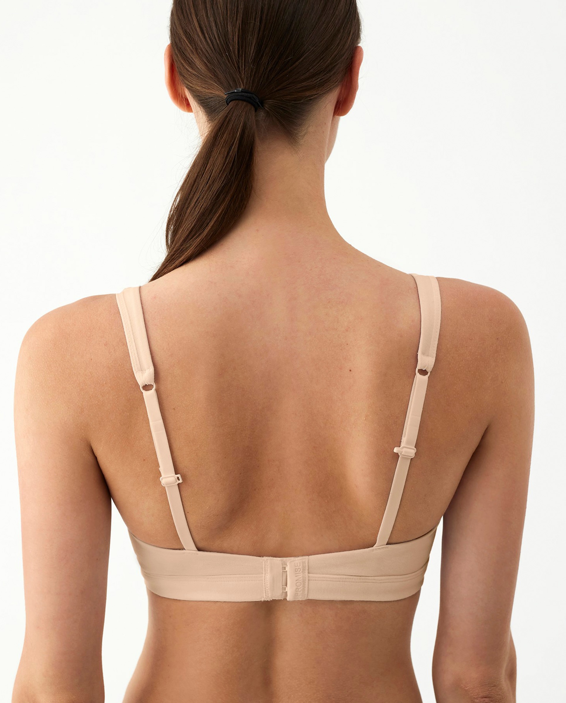 Sujetador halter de algodón sin aros - Promise - Beige Beige-2