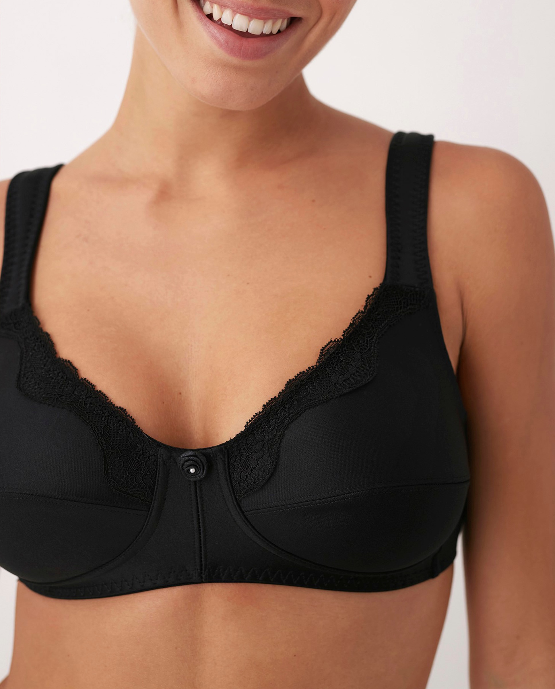 Sujetador reductor sin aros y sin relleno - Promise - Negro Negro-3