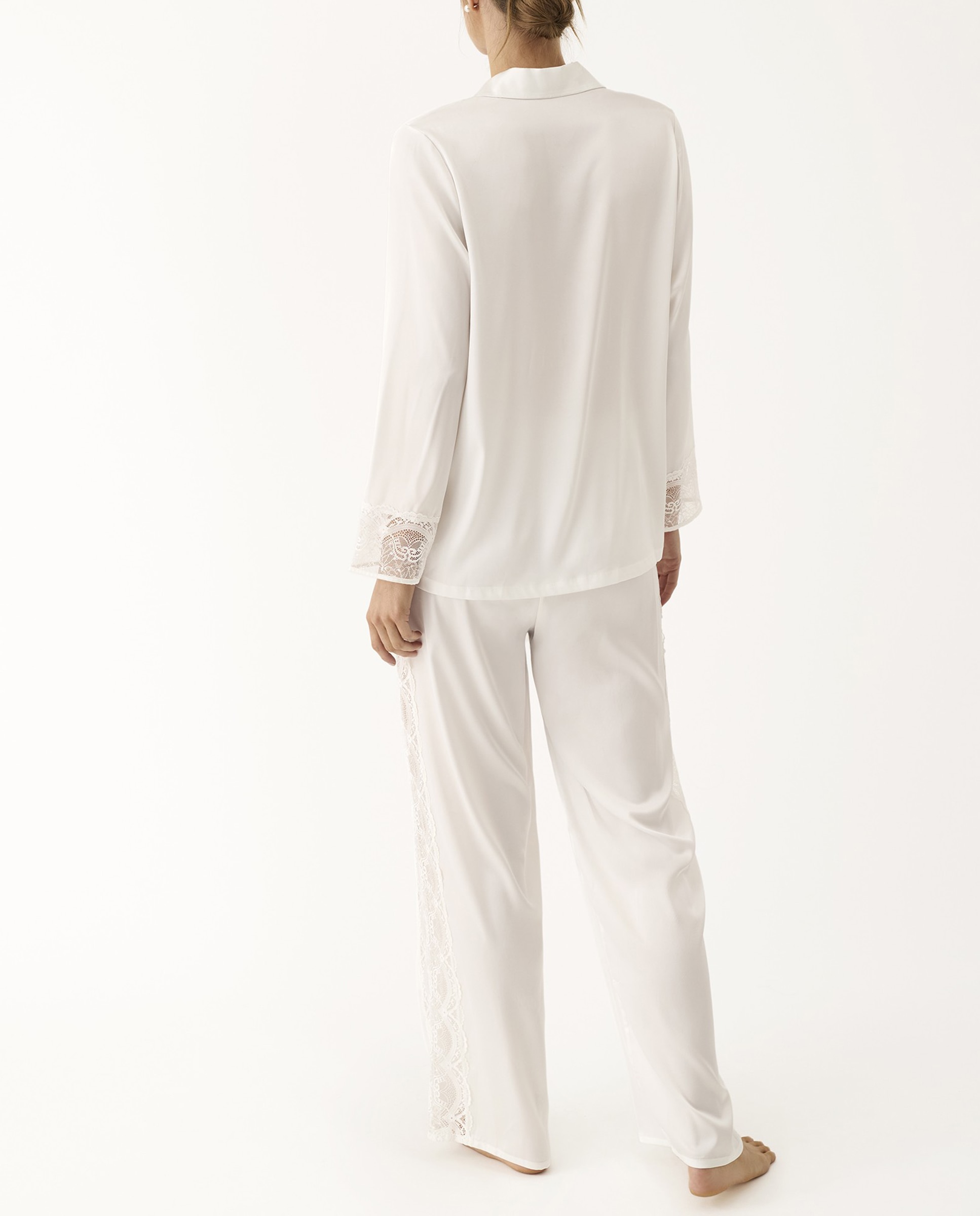 Pijama completo lencero Belleza - Promise - Blanco roto Blanco roto-4