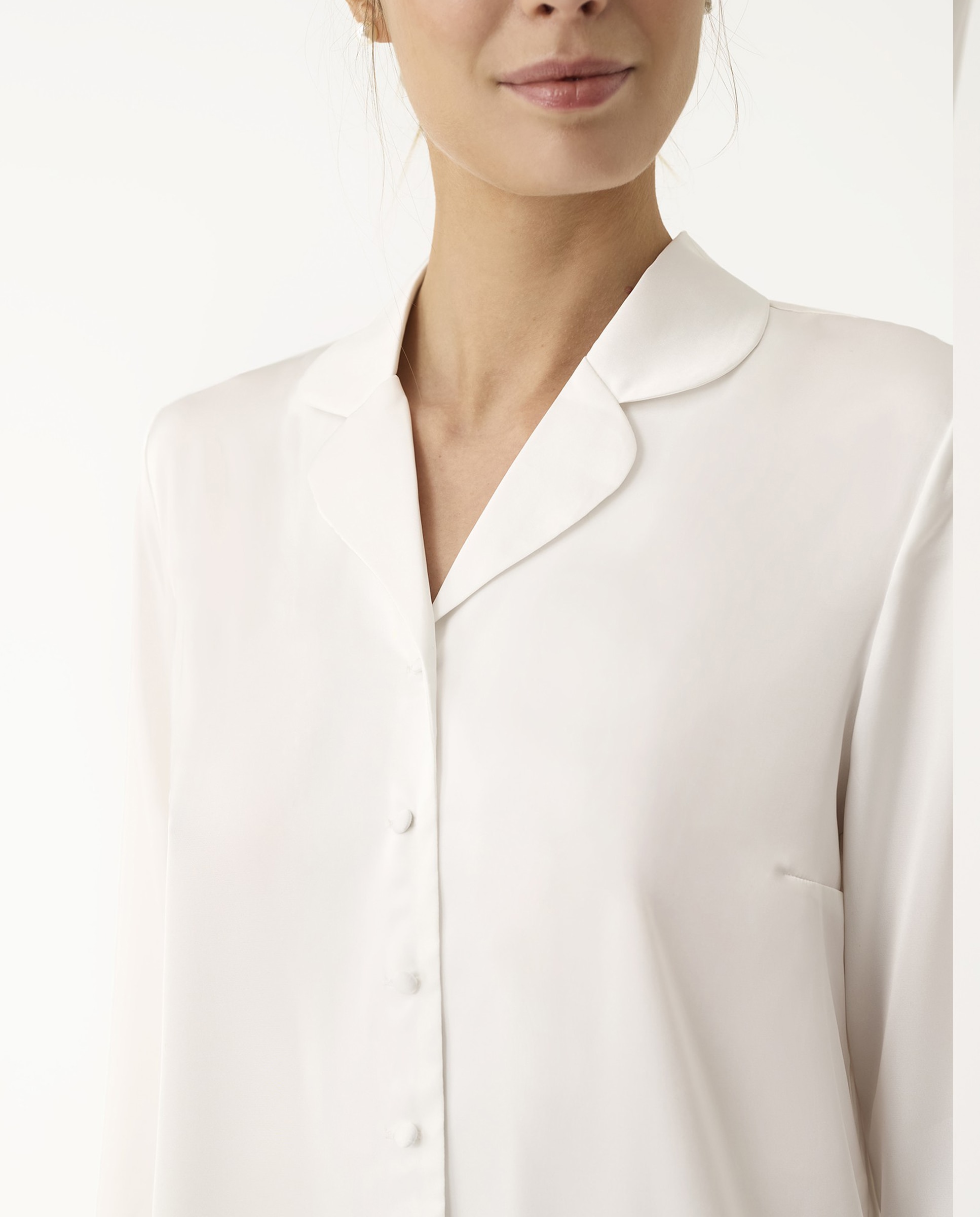 Pijama completo lencero Belleza - Promise - Blanco roto Blanco roto-5