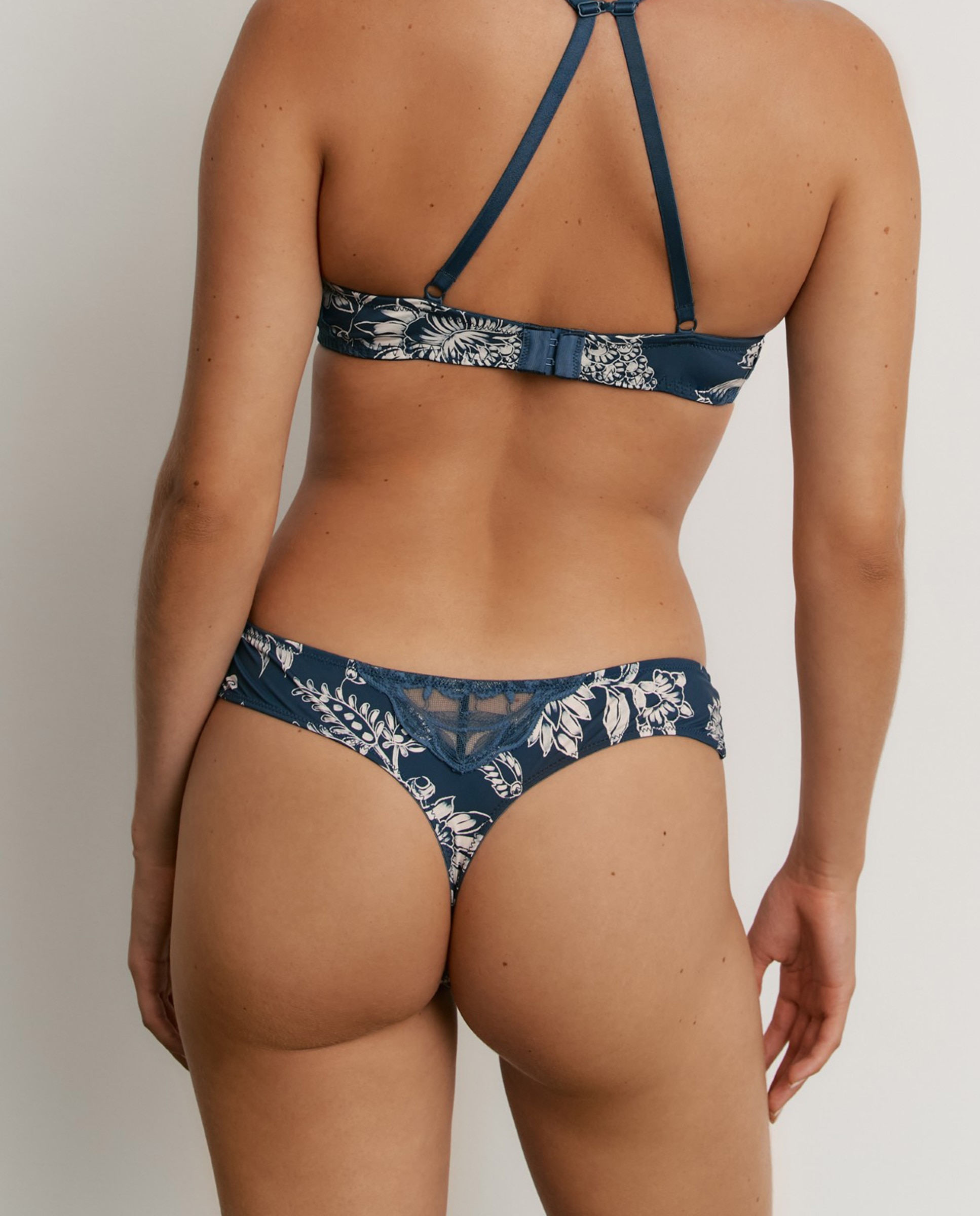 Bragas tanga de mujer con microfibra y estampado - Promise - Marino Marino-3